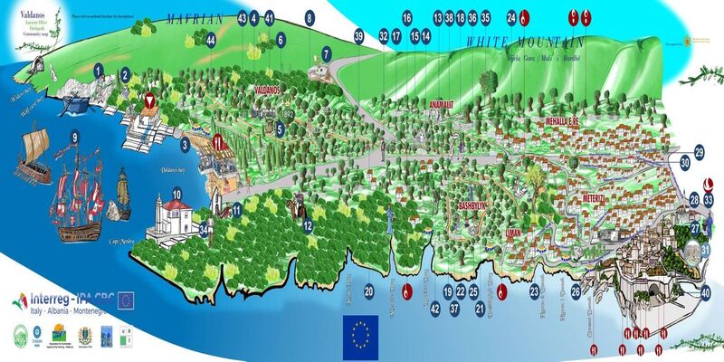 The Community Map of the Association for Sustainable Regional Olive Farming - VALDANOS